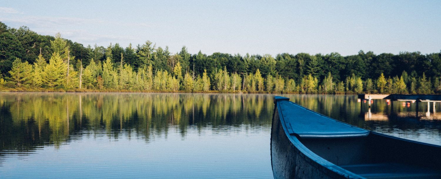 canoe on the water