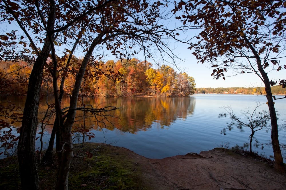 lake norman in fall