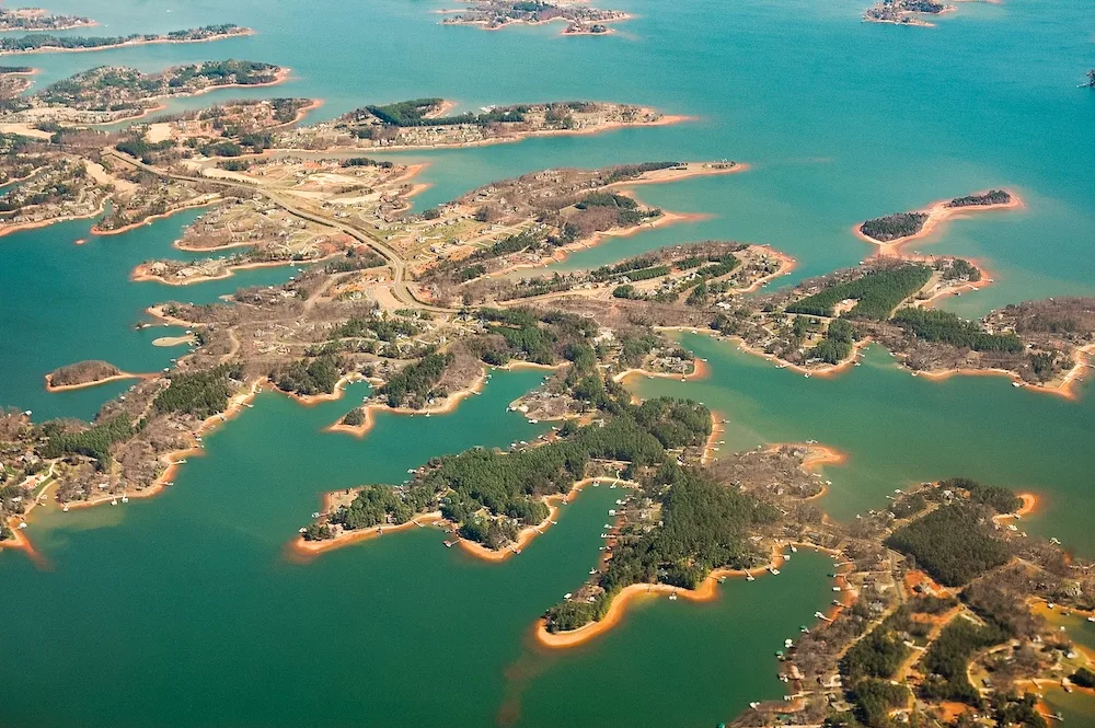Lake Norman State Park aerial view